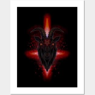 Baphomet fire Posters and Art